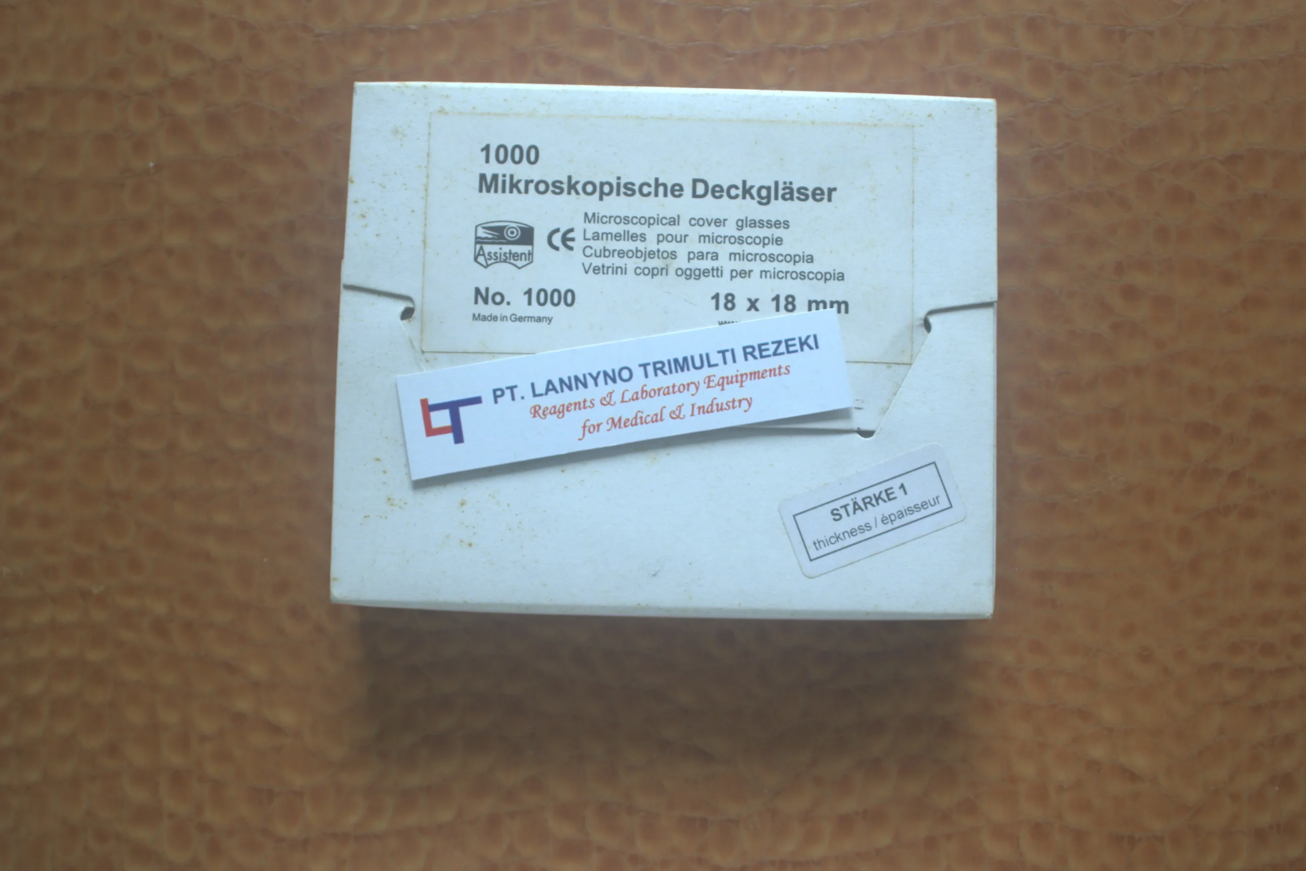 Deckglas 18 x 18 mm No. 1