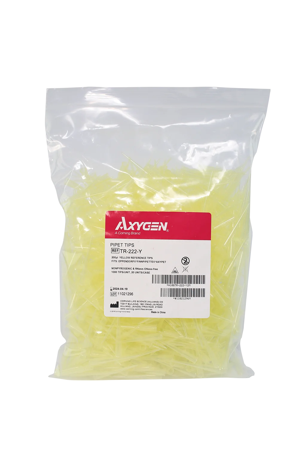 Yellow Tip 1–200 µL 1000 pcs AXYGEN